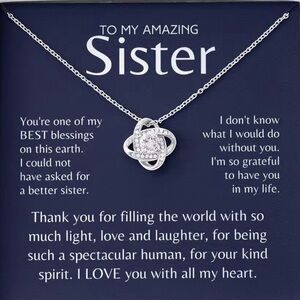 Necklace Gift for sister